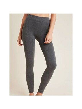 Anthropologie Fleece Lined Grey Leggings S/M